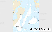 Classic Style Simple Map of Region 7, single color outside