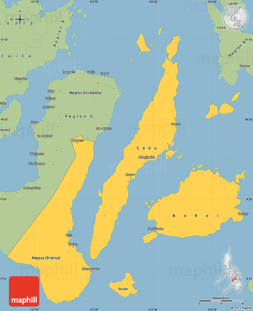 philippine map region 7