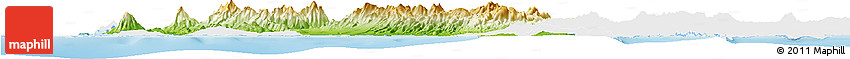 Physical Horizon Map of Leyte, single color outside