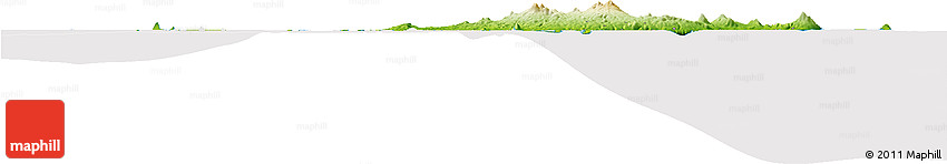 Physical Horizon Map of Basilan, cropped outside