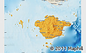 Political Map of Basilan, shaded relief outside