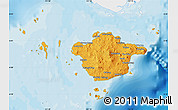 Political Map of Basilan, single color outside
