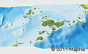 Satellite 3D Map of Sulu, physical outside