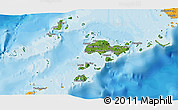 Satellite 3D Map of Sulu, political outside