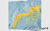 Savanna Style 3D Map of Zamboanga Del Norte