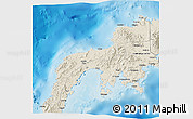 Shaded Relief 3D Map of Zamboanga Del Norte