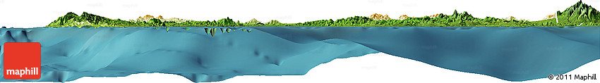 Physical Horizon Map of Zamboanga Del Norte, satellite outside
