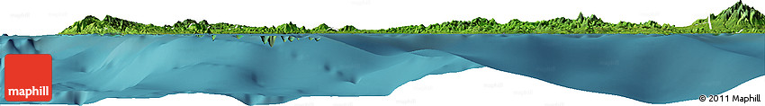 Satellite Horizon Map of Zamboanga Del Norte