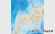 Shaded Relief Map of Zamboanga Del Norte