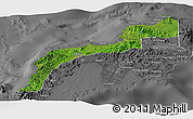 Satellite Panoramic Map of Zamboanga Del Norte, desaturated