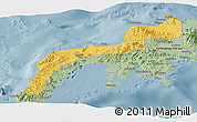 Savanna Style Panoramic Map of Zamboanga Del Norte