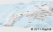 Silver Style Panoramic Map of Zamboanga Del Norte