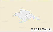 Classic Style 3D Map of Glogow, single color outside