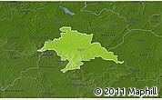 Physical 3D Map of Glogow, darken