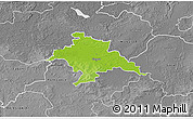 Physical 3D Map of Glogow, desaturated