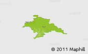 Physical 3D Map of Glogow, single color outside