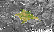 Satellite 3D Map of Glogow, desaturated