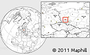 Blank Location Map of Glogow, highlighted parent region