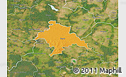Political Map of Glogow, satellite outside