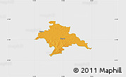 Political Map of Glogow, single color outside