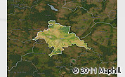 Satellite Map of Glogow, darken