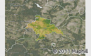 Satellite Map of Glogow, semi-desaturated