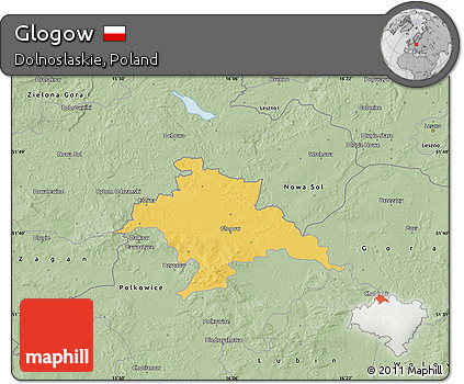 Savanna Style Map of Glogow