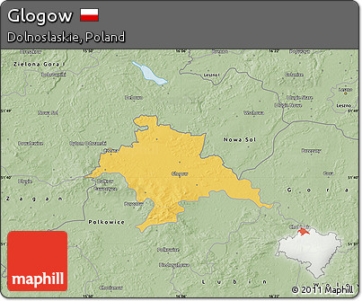 Savanna Style Map of Glogow