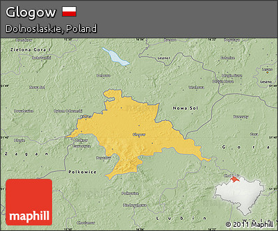 Savanna Style Map of Glogow