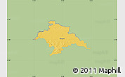 Savanna Style Map of Glogow, single color outside