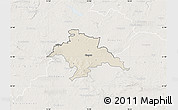 Shaded Relief Map of Glogow, lighten