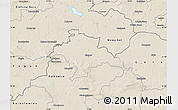 Shaded Relief Map of Glogow