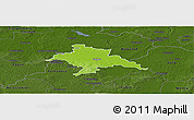 Physical Panoramic Map of Glogow, darken