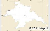 Classic Style Simple Map of Glogow, single color outside