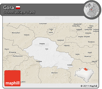 Classic Style 3D Map of Gora