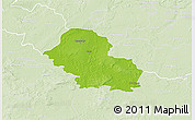 Physical 3D Map of Gora, lighten