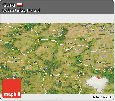 Satellite 3D Map of Gora