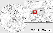 Blank Location Map of Gora, highlighted country, highlighted parent region, within the entire country