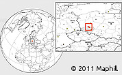 Blank Location Map of Gora, highlighted parent region