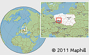 Savanna Style Location Map of Gora, highlighted country, highlighted parent region, within the entire country