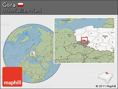 Savanna Style Location Map of Gora, highlighted country, highlighted parent region, hill shading