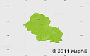 Physical Map of Gora, single color outside