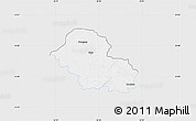 Silver Style Map of Gora, single color outside