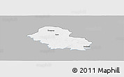 Gray Panoramic Map of Gora, single color outside
