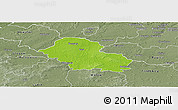 Physical Panoramic Map of Gora, semi-desaturated