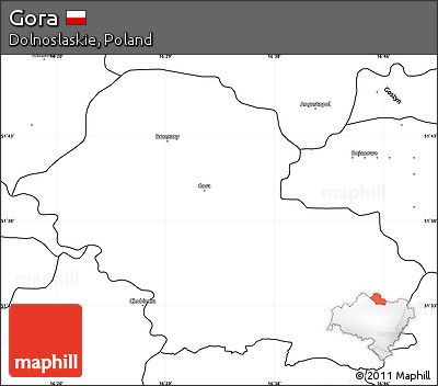 Blank Simple Map of Gora