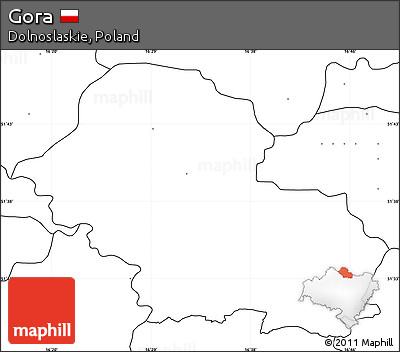 Blank Simple Map of Gora, no labels
