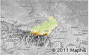 Physical 3D Map of Jelenia Gora I, desaturated