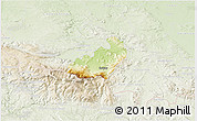 Physical 3D Map of Jelenia Gora I, lighten