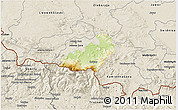 Physical 3D Map of Jelenia Gora I, shaded relief outside